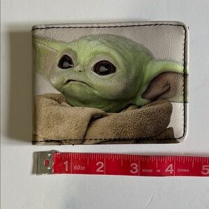 Buckle-Down Black Grogu Baby Yoda Faux Leather Wallet